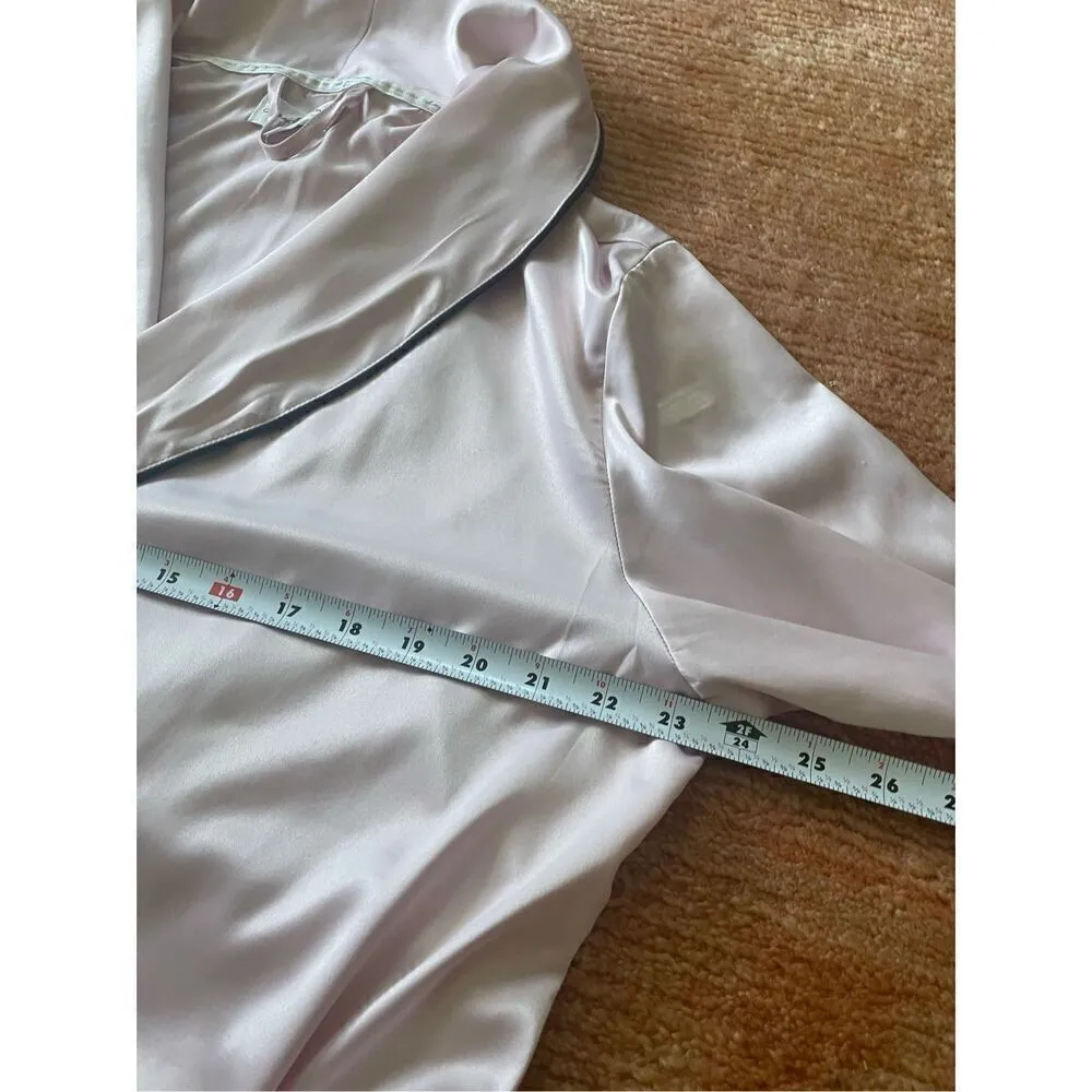 NWOT Daydream By Berkshire Home Womens Pink Satin Robe Size L - Image 4