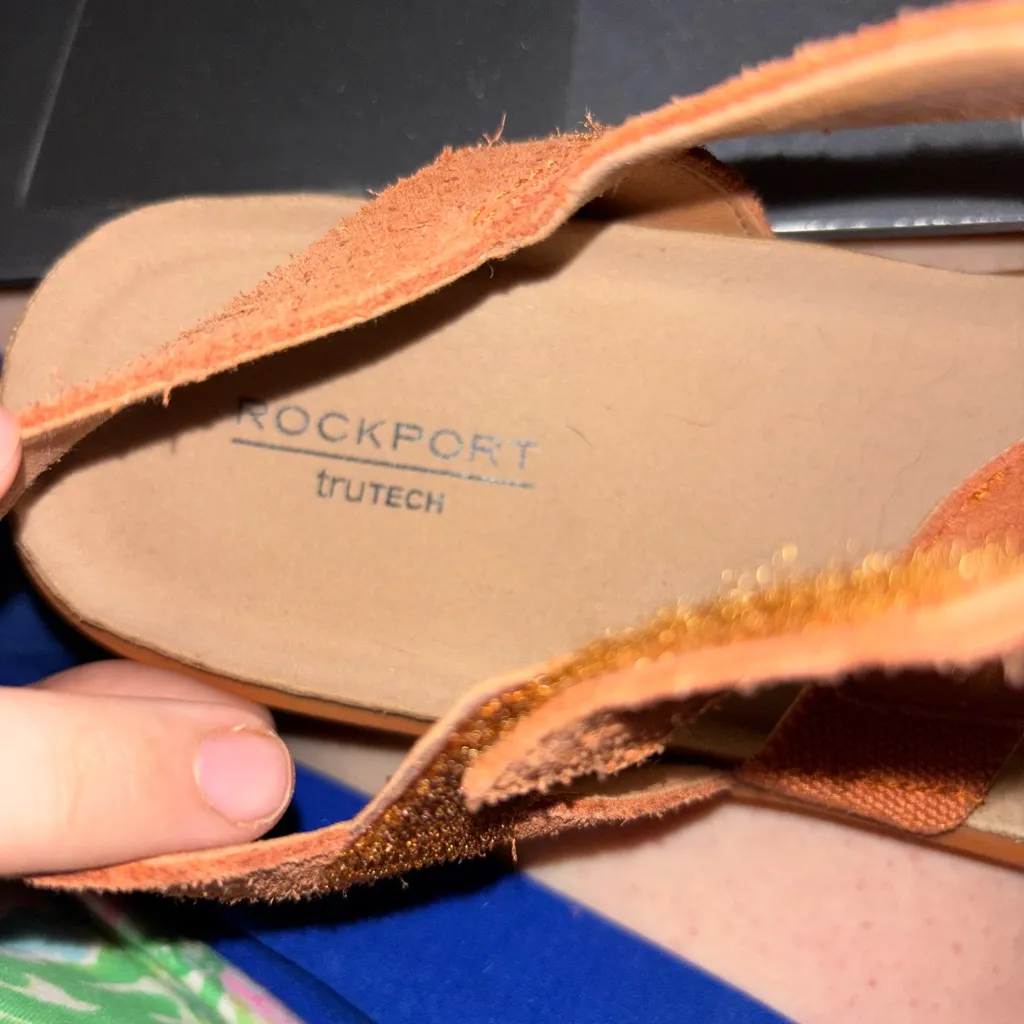 Rockport Sandals Kells Bay Gore Picante Leather Strap Womens Size 9 - Image 3