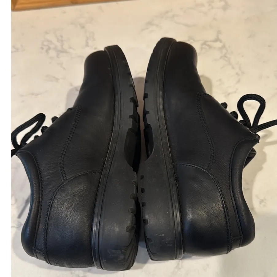 G.H. Bass Kebler leather slip resistant chunky shoes size 7.5 work casual street Black - Image 7