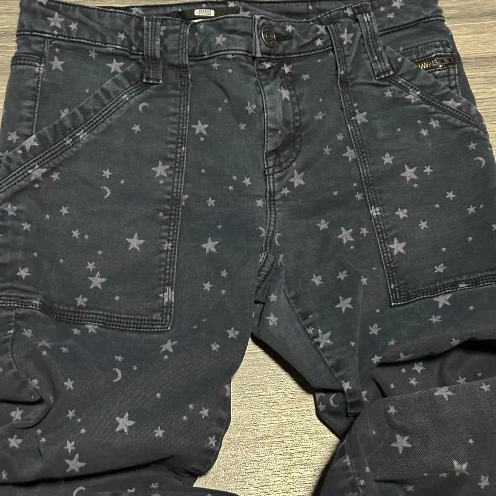 Joie Park Skinny c caviar Zipper Ankle Star Print Jeans Pants size 28 - Image 7