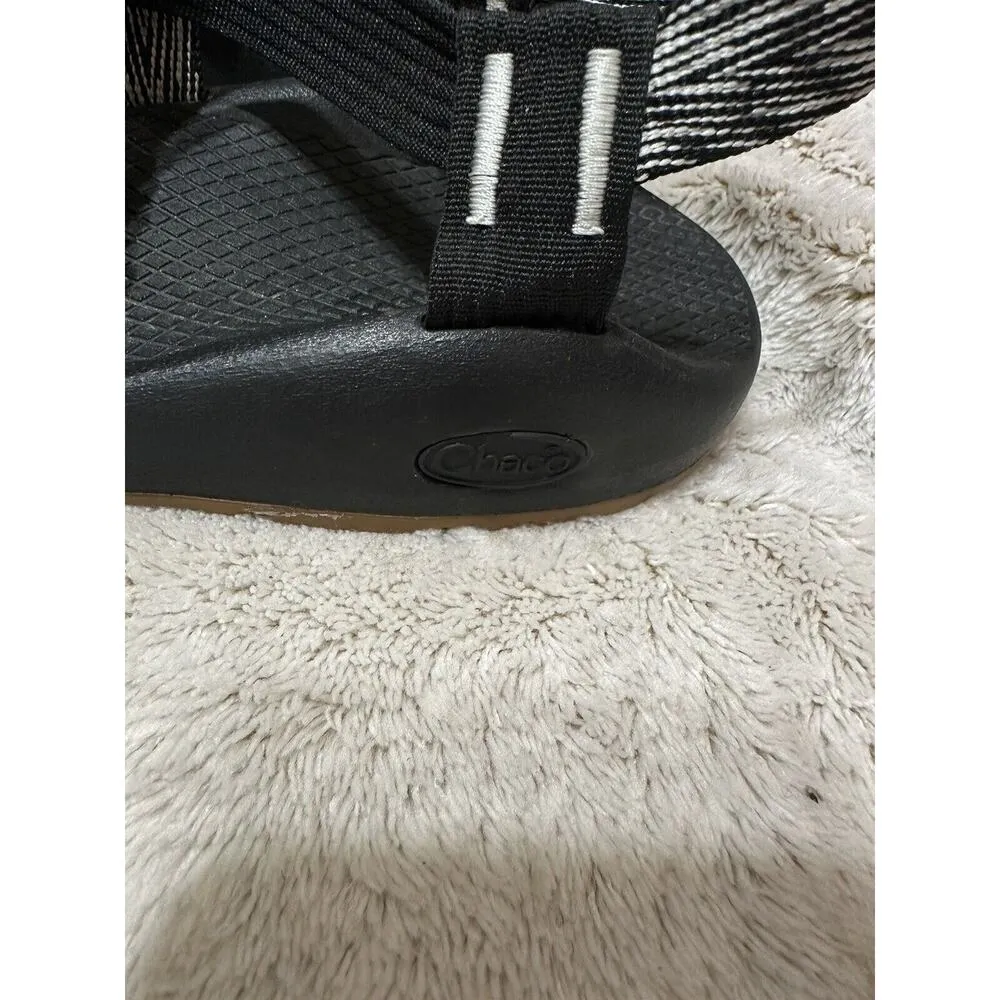 Chaco Z/2 Classic Sz 7 M EU 38 Women's Strappy Sports Sandals Trap B+W JCH108064 - Image 4