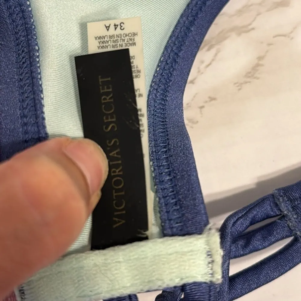 Victoria’s Secret bombshell push-up swim bikini top with bottom size 34A - Image 6