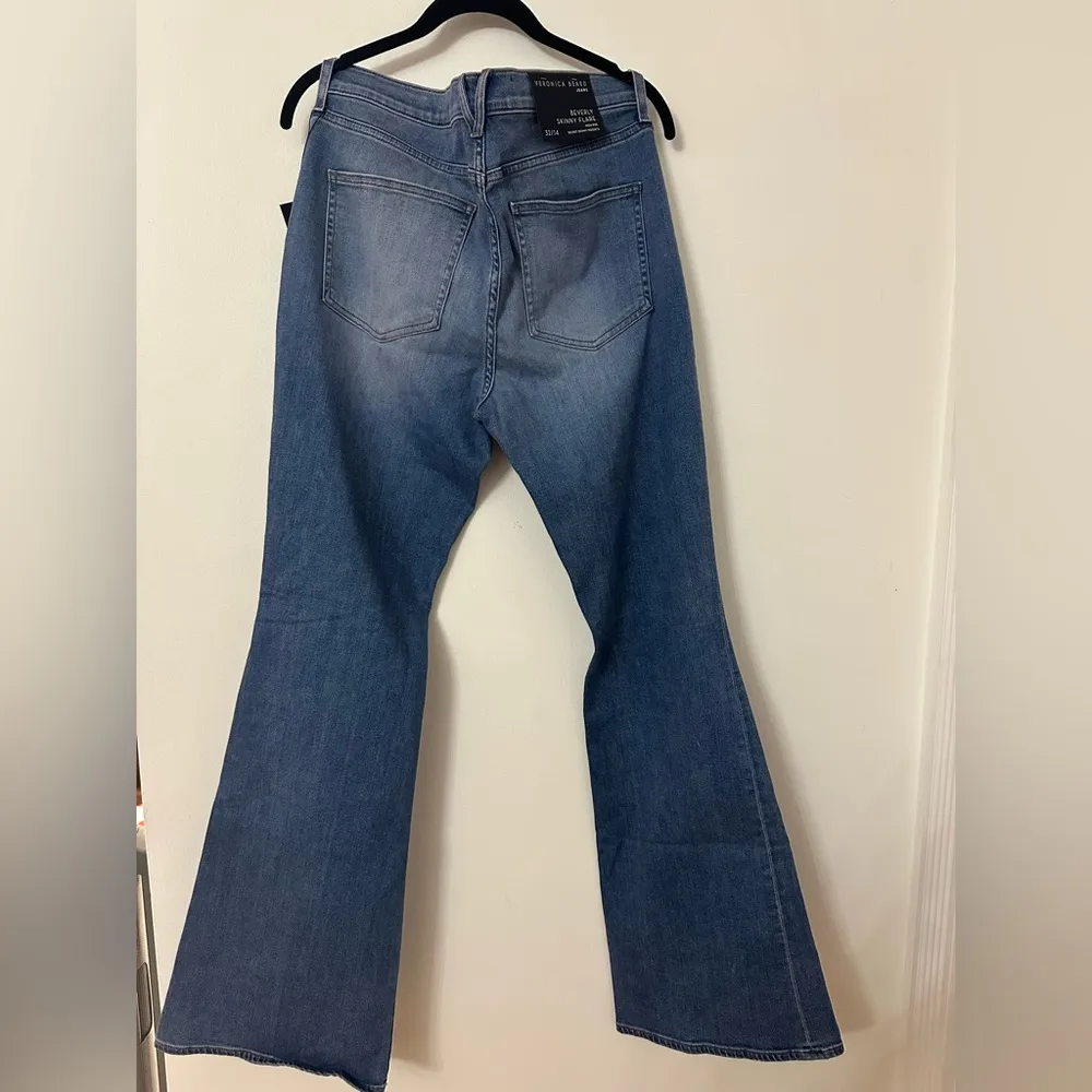 NWT Veronica Beard High Rise Flared Jeans size 32 - Image 5