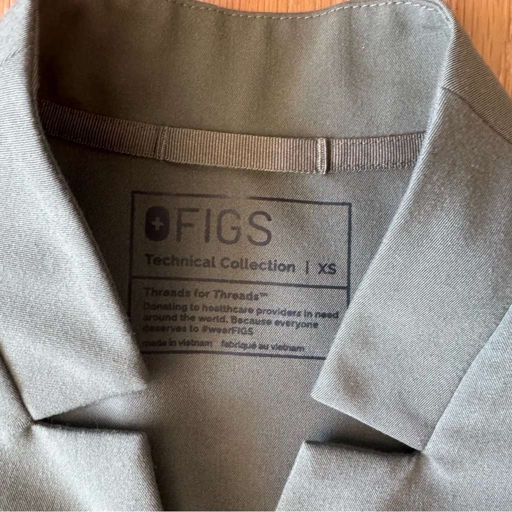 Figs Green Women's Top - Image 2