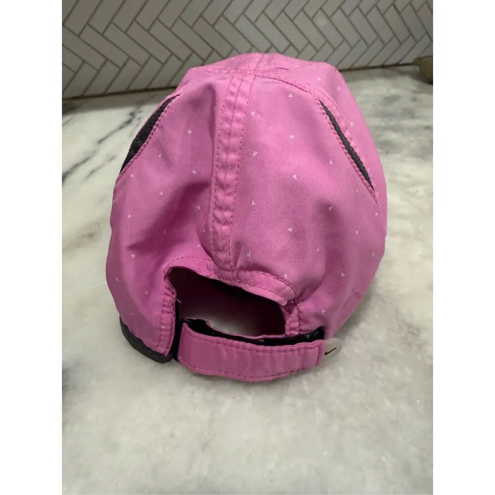 NIKE DRI FIT "RUN" WOMEN'S FEATHERLIGHT RUNNING HAT - ONE SIZE FITS ALL rare pin - Image 3