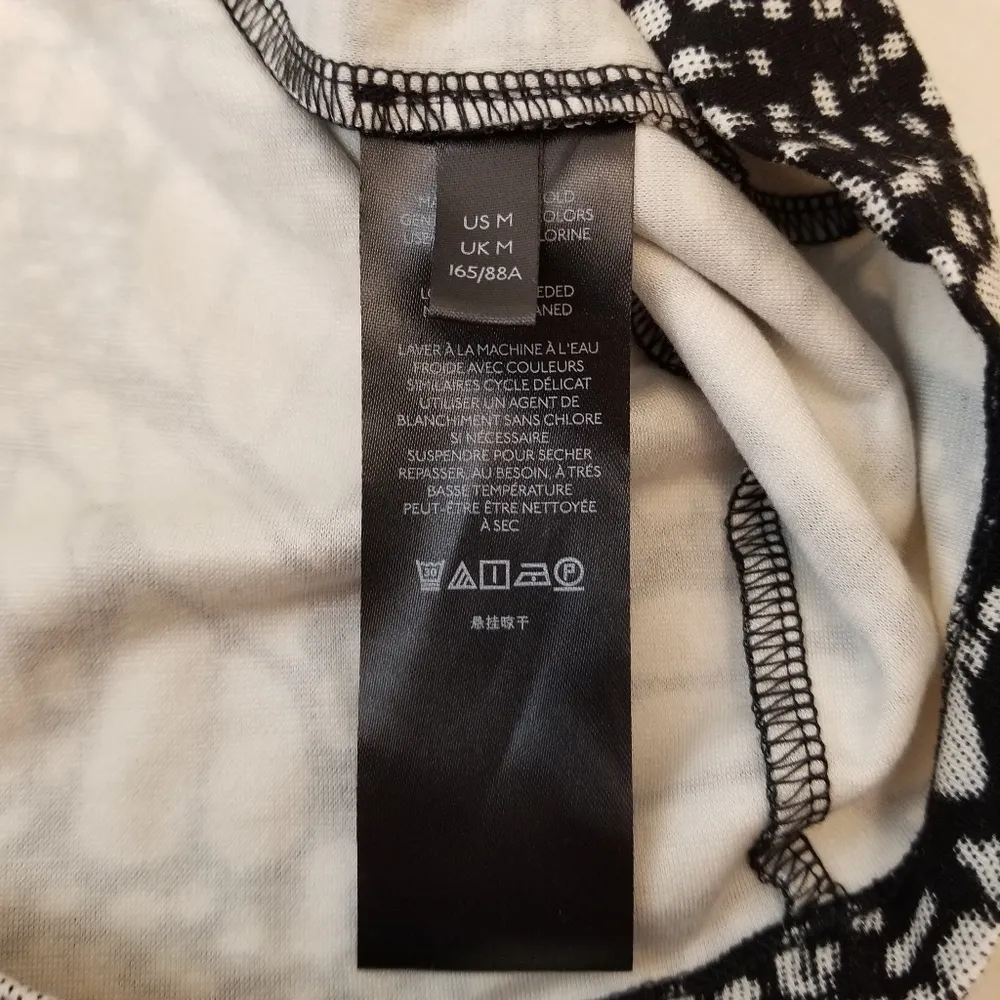 {M} Urban Outfitters Butterfly Pattern Black and White Bodycon - Image 7