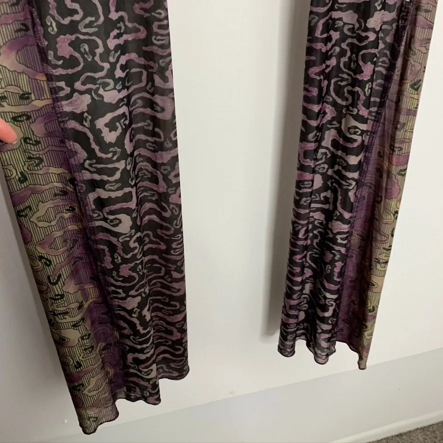 KNWLS Purple Halycon Trousers Wide Leg Pants Womens Medium - Image 7