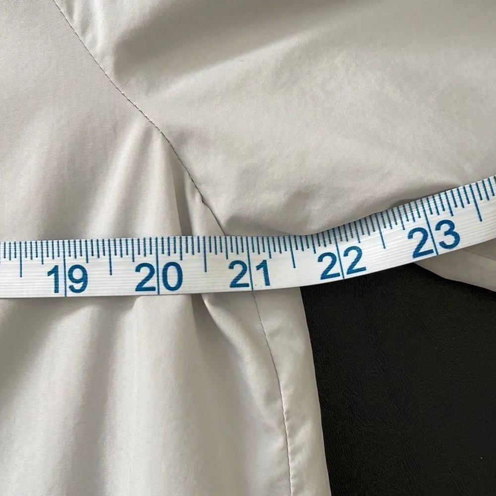 Zara Women’s‎ Fashion Jacket Bomber Zip Up Elastic Waist Pockets Medium Gray - Image 5