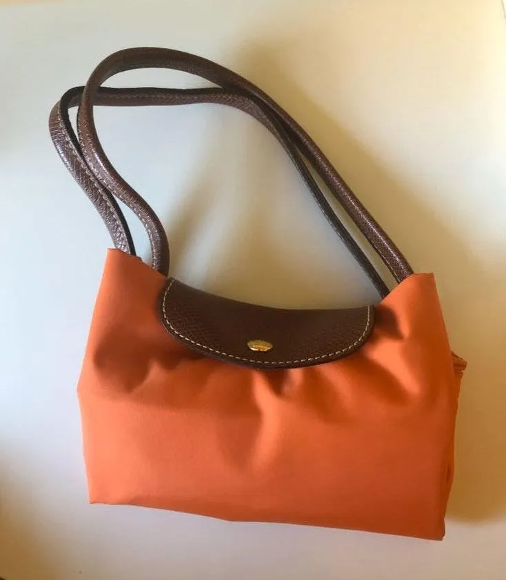 Longchamp Small Orange  Le Pliage Tote  - Image 2
