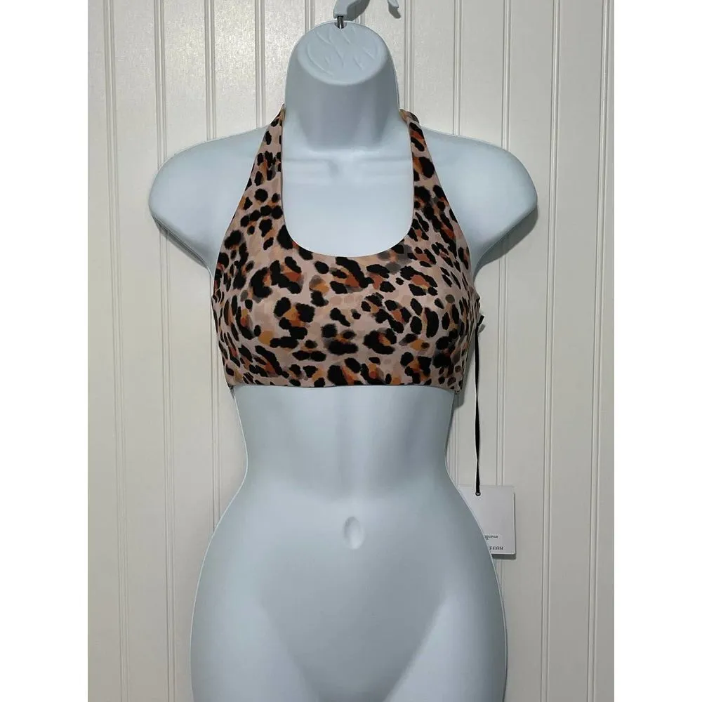Beach Riot Women's Rocky Top Racerback Watercolor Leopard XS Cream‎ Extra Small - Image 14