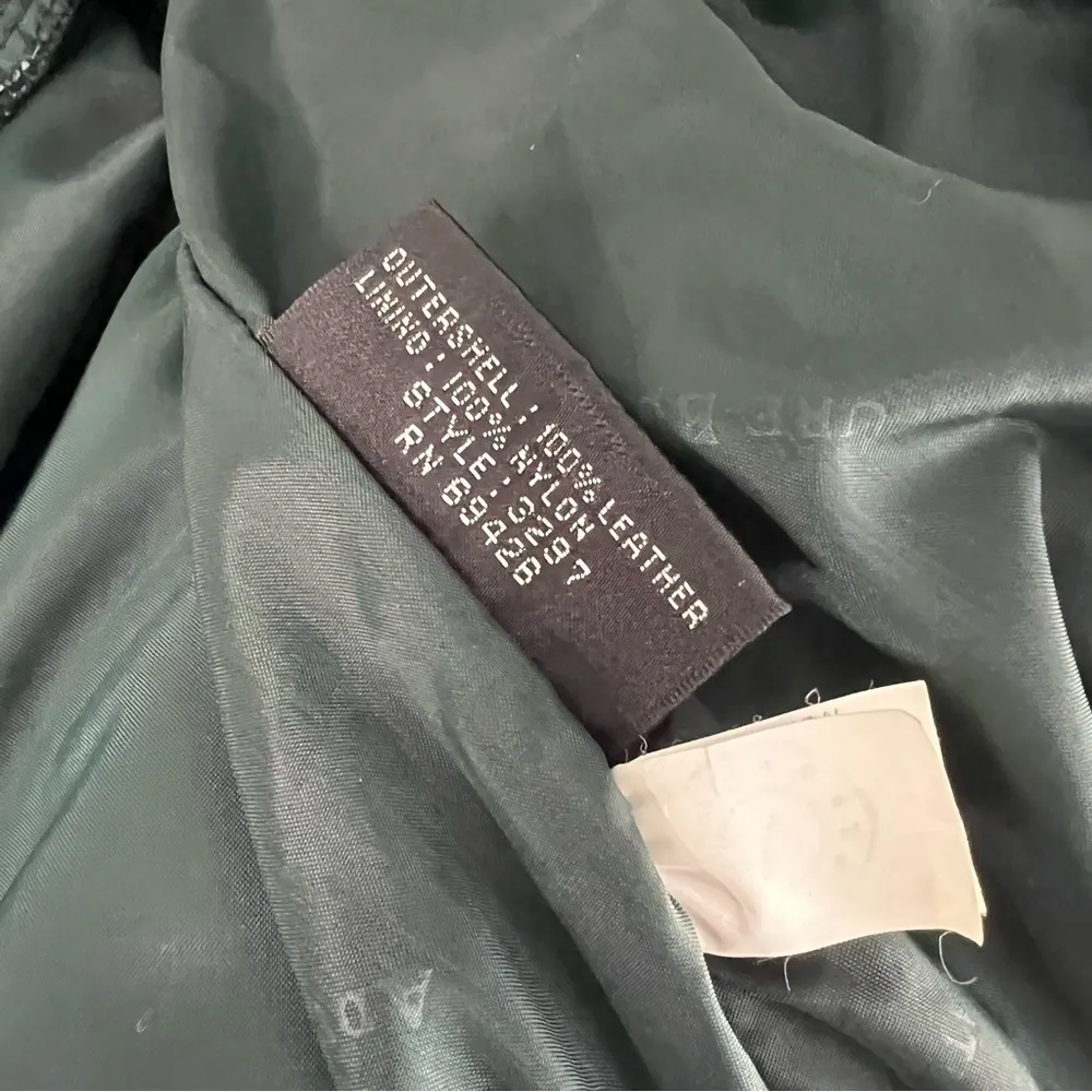 Vintage Wilsons Leather Adventure Bound Green Trench Coat Jacket - Image 2