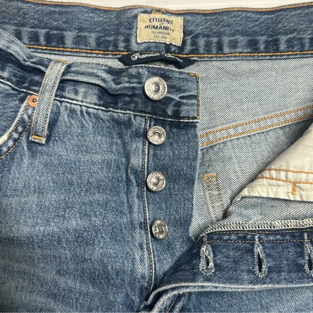 Citizens Of Humanity Anabelle Vintage High Waist Denim Shorts Size 25 - Image 4