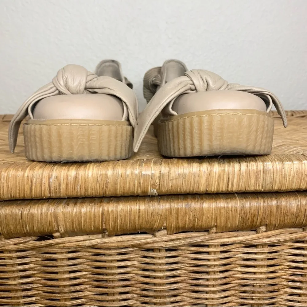 Puma x Fenty Bow Creeper Platform Sandal Tan Size 7.5 - Image 5