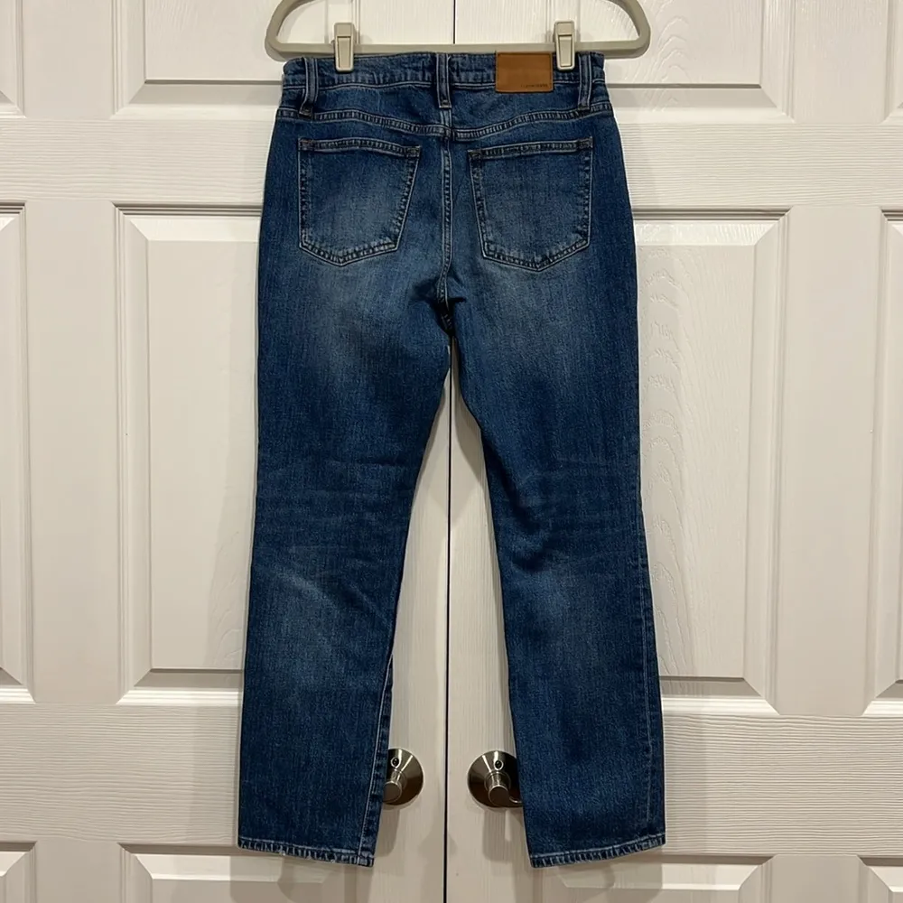 J. Crew Slim Broken-in Boyfriend Distressed Blue Denim Jeans Womens Size 27 - Image 3
