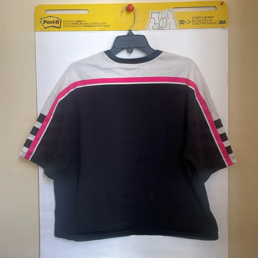 ADIDAS The OG Tee DH4183 Black Ivory Pink Crew Neck Short Sleeve Top $40 VGUC XL - Image 4