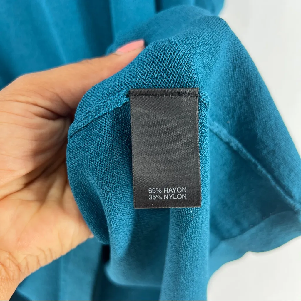 Avenue Womens Size 26/28 Teal Stretch Knit‎ Scoop Neck Sleeveless Swing Top - Image 8