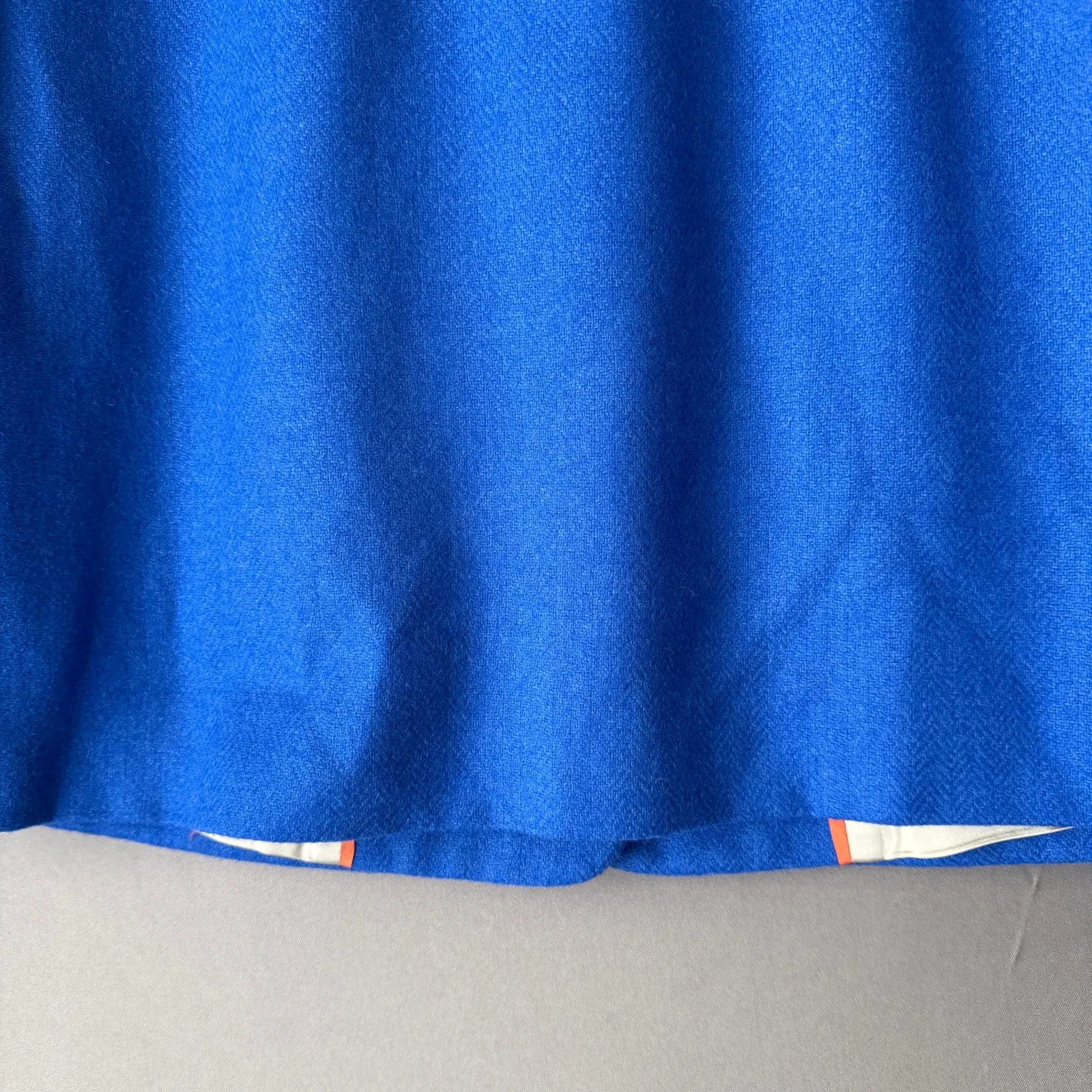 J.Crew‎ sz 2 Blue Wool ruffle bolero Jacket - Image 7