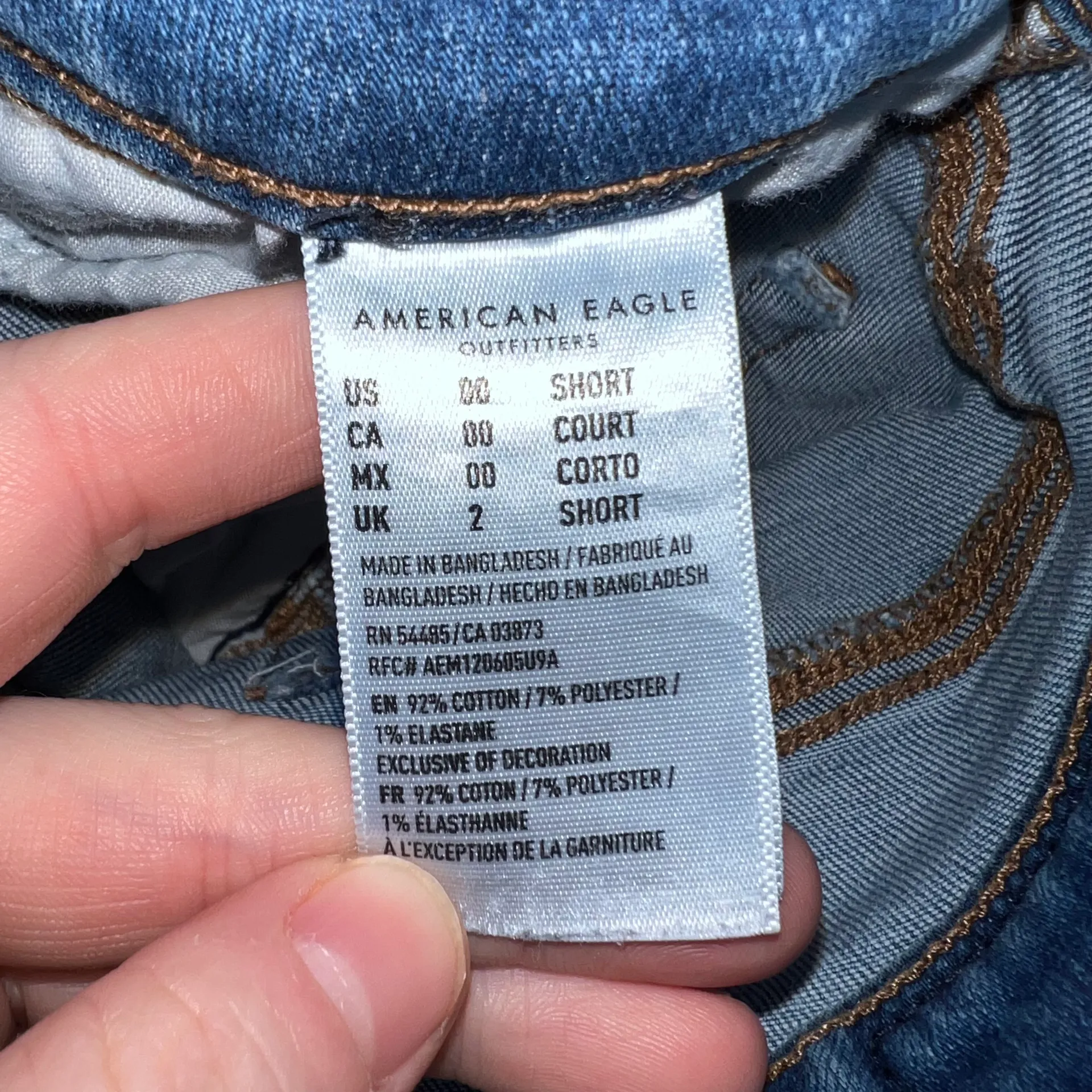 American Eagle  - AEO Light Wash Distressed Super Stretch Hi Rise Jegging Jeans - Image 8