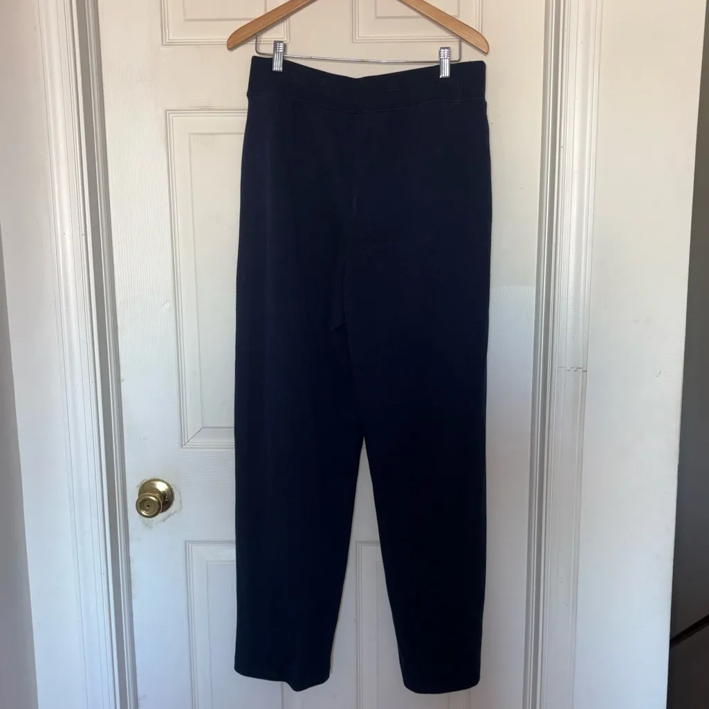 SPANX AirEssentials Pique Full Zip Track Pants Blue Size L - Image 3