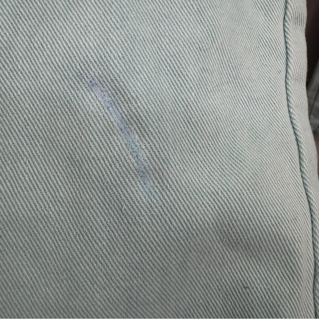 BDG Urban Outfitters High Rise Baggy Carpenter cargo jeans light blue sz 27 NWT - Image 5