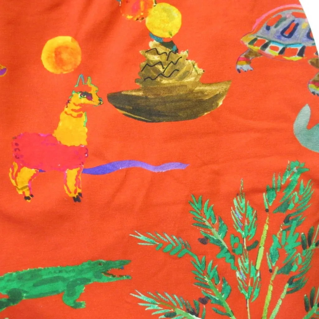 NWT Sezane x G. Kero Samantha in The Animal Orange Wrap Mini Dress S - Image 12