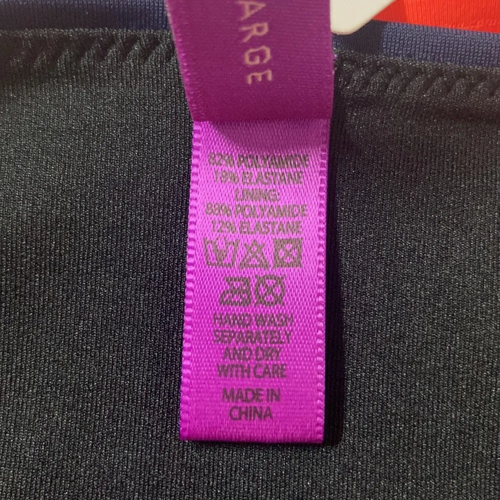 NWT  L’agent navy blue orange strappy bikini bottoms sexy - Image 6