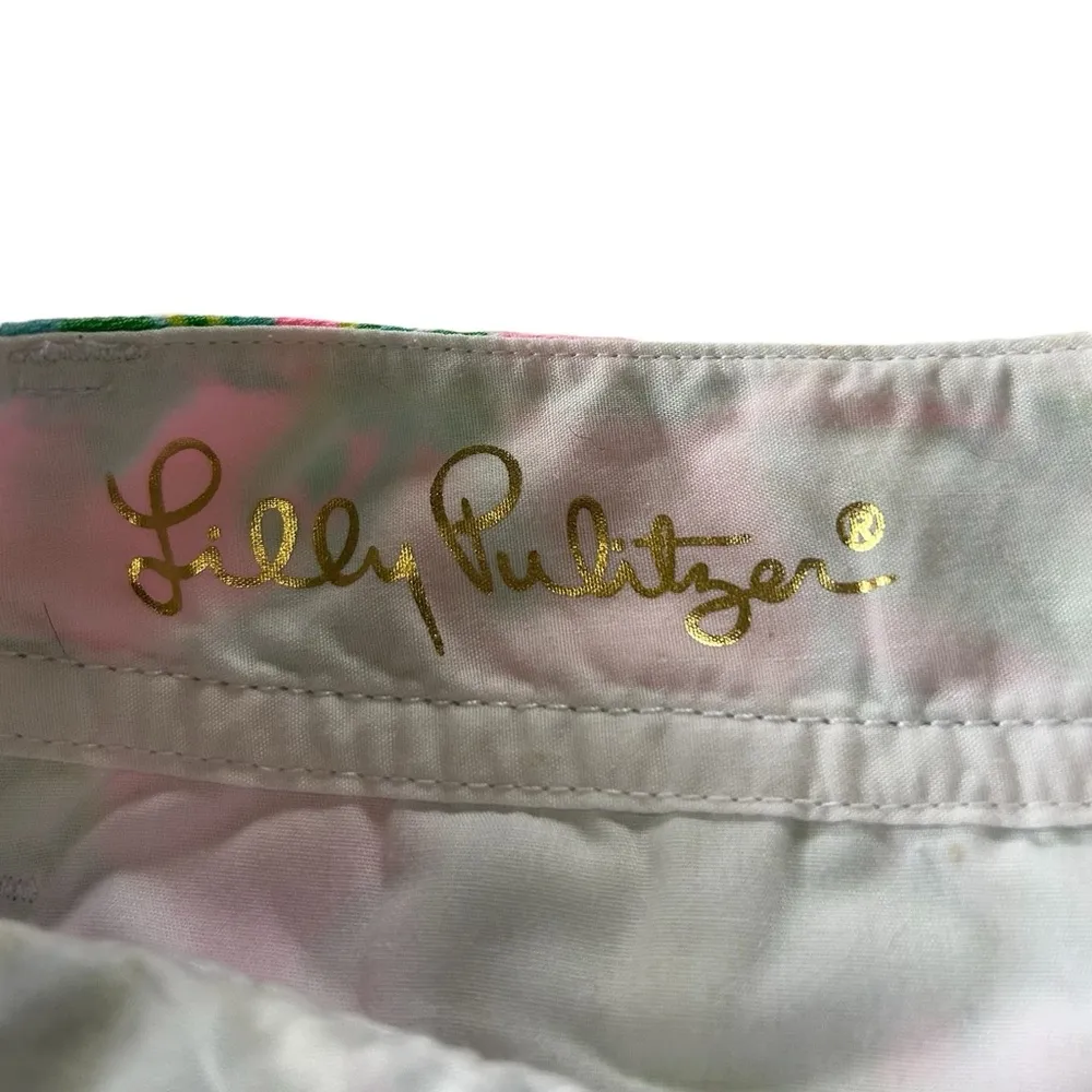 Lilly Pulitzer Coconut Jungle 3” Walsh shorts Mid rise size 4 100% cotton - Image 9