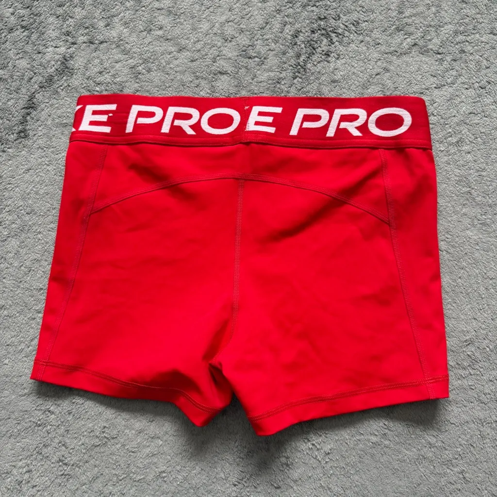 Nike Pro 3” 365 Shorts Compression Training University Red Workout - Image 2