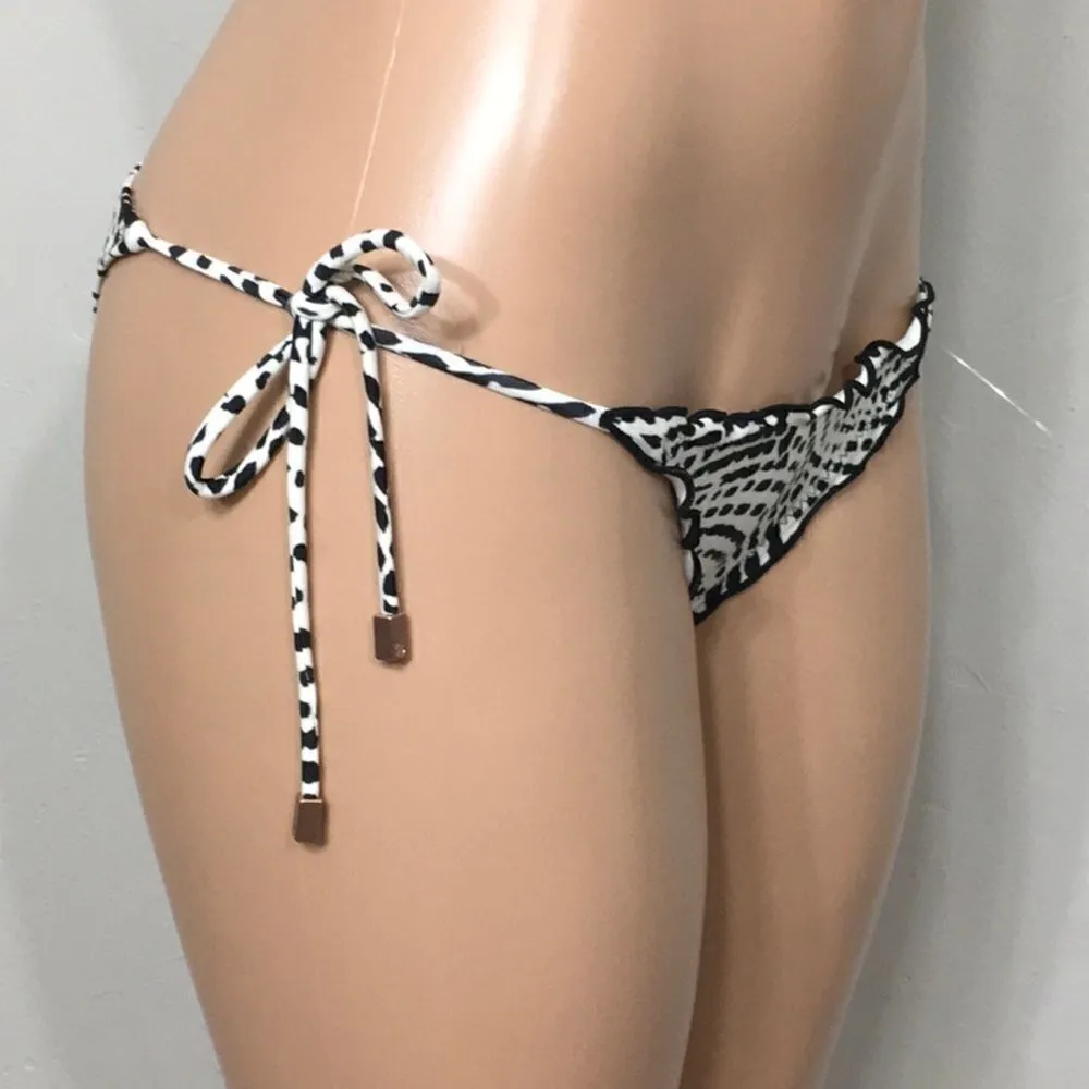 VIX PAULA HERMANNY black and white bikini bottoms Black Size XS - Image 6