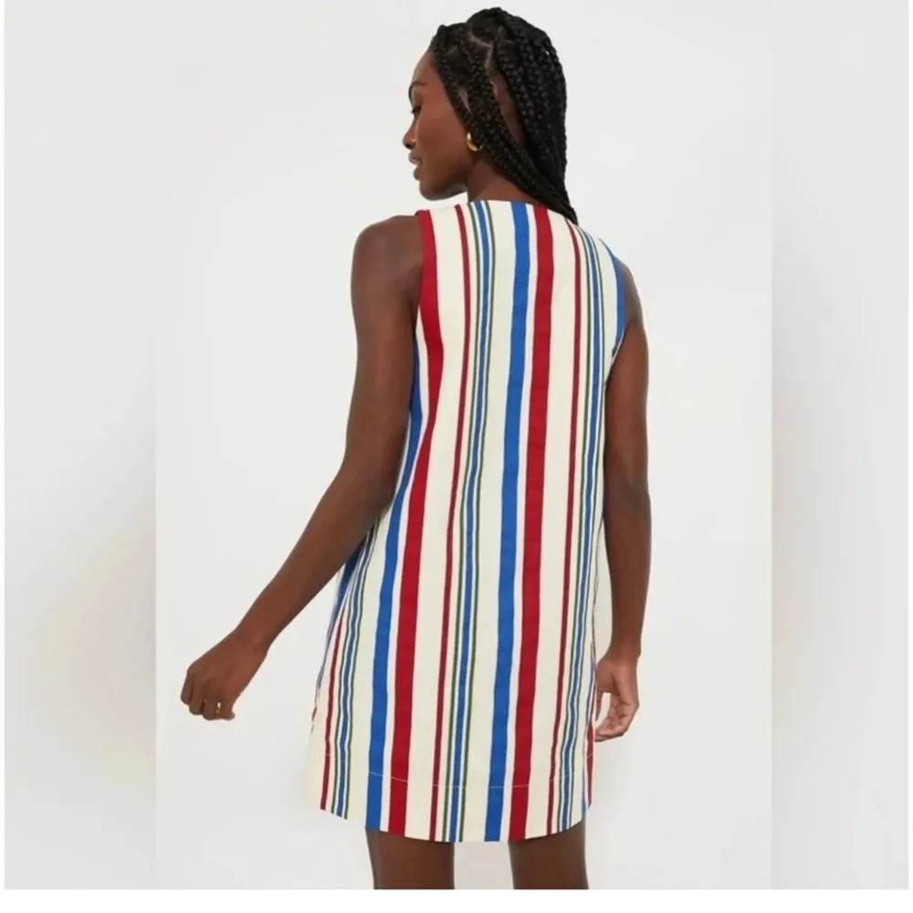 NWT Pomander Place Stripe Kira Dress M 100% Cotton Patriotic Style - Image 4
