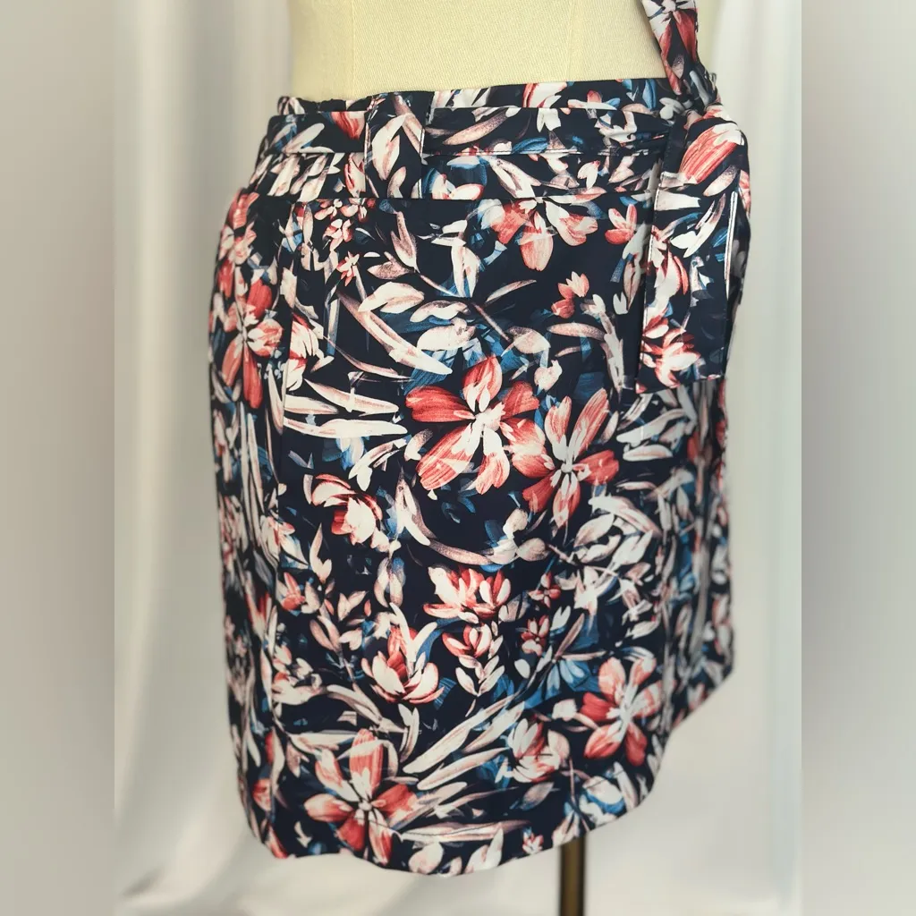 St. John's Bay Floral Tie-Waist Skort with Side Pockets (1032) - Image 4