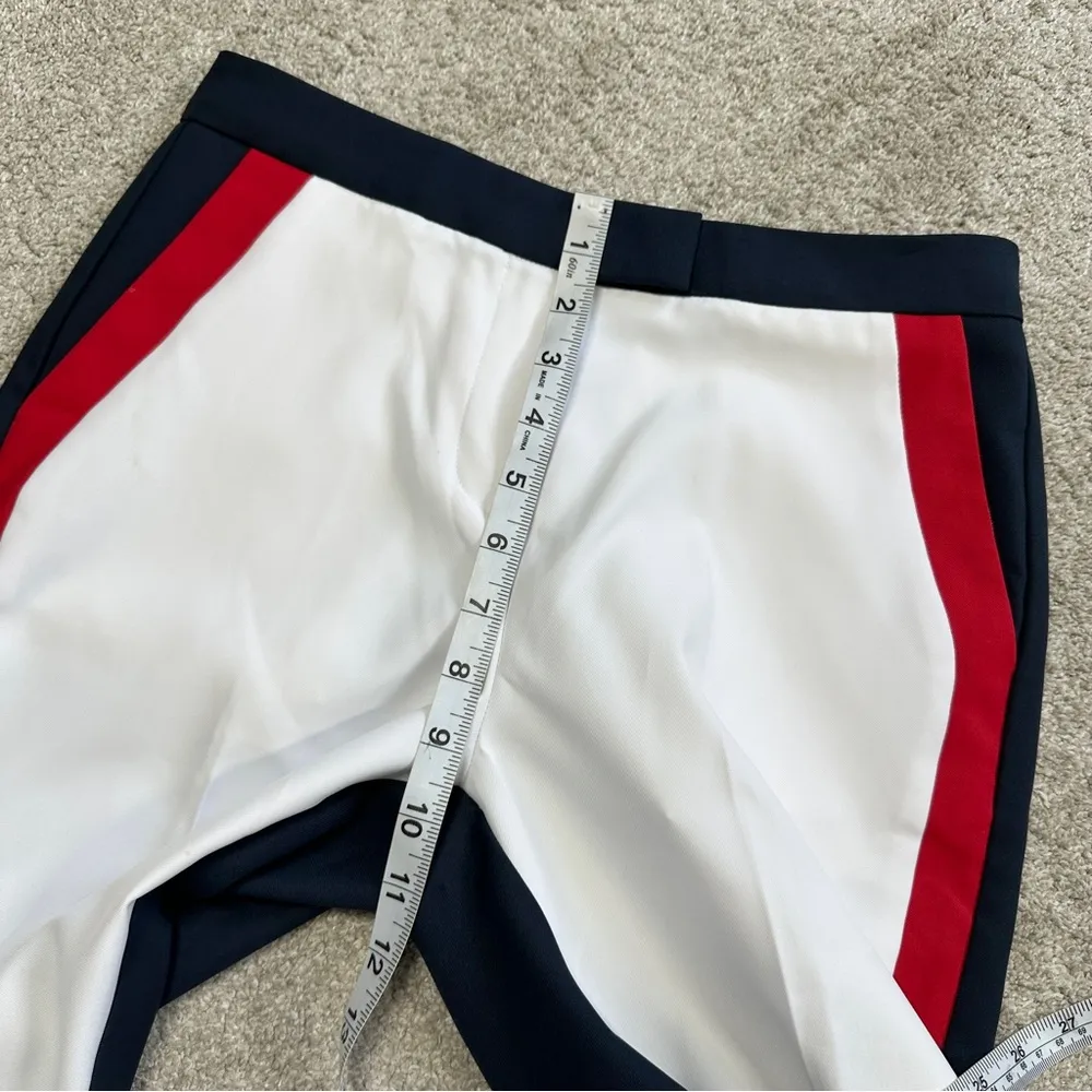 G/Fore Women’s Straight Leg Color Block Trouser Golf Pants Mid Rise 7/8 Length 0 Blue - Image 12