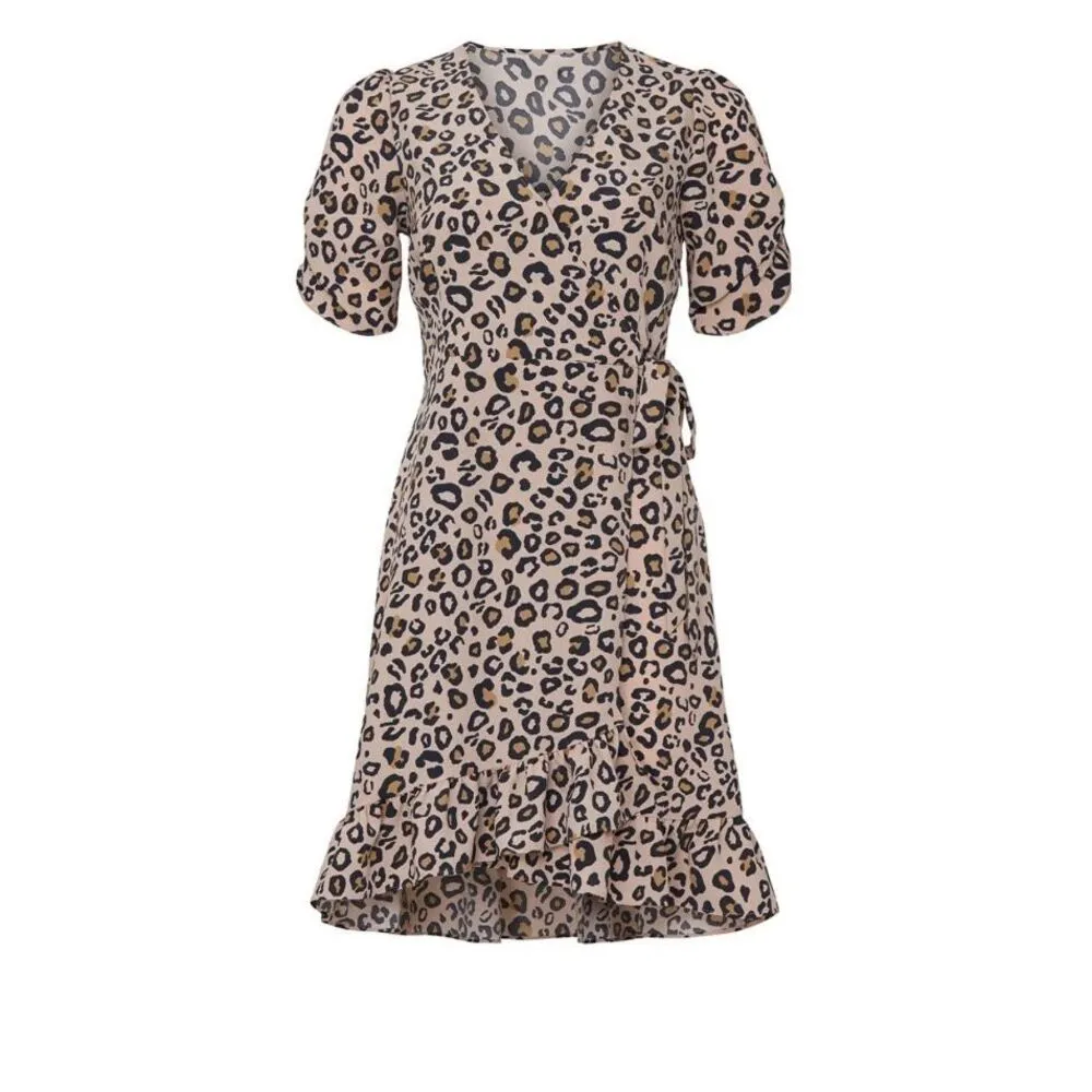 Sanctuary Leopard Wrap Mini Dress Rent The Runway Pre-Loved M - Image 6