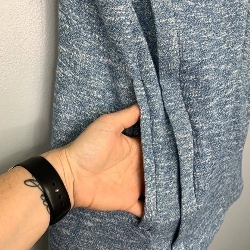 For Cynthia Blue Zip Up Collared Sleeveless Knit Vest Casual Layer Cozy Top S - Image 3