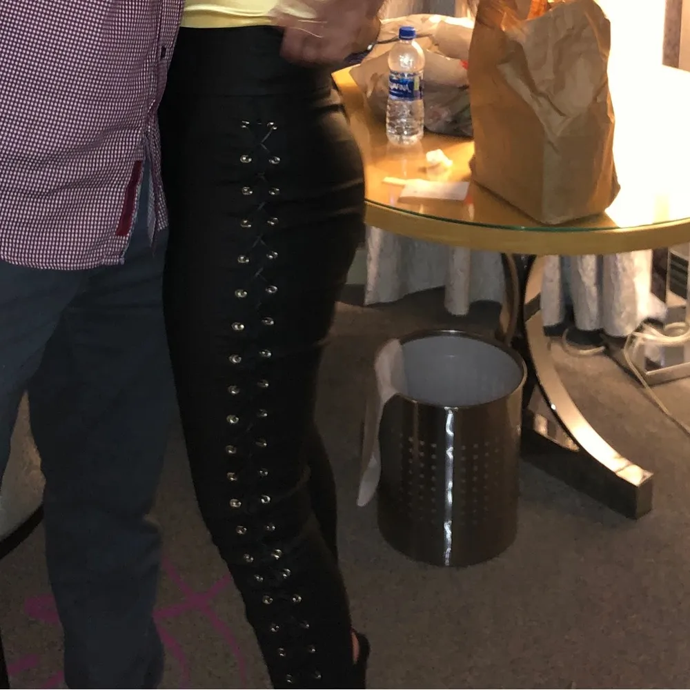 Tie up Leather Pants - Image 2