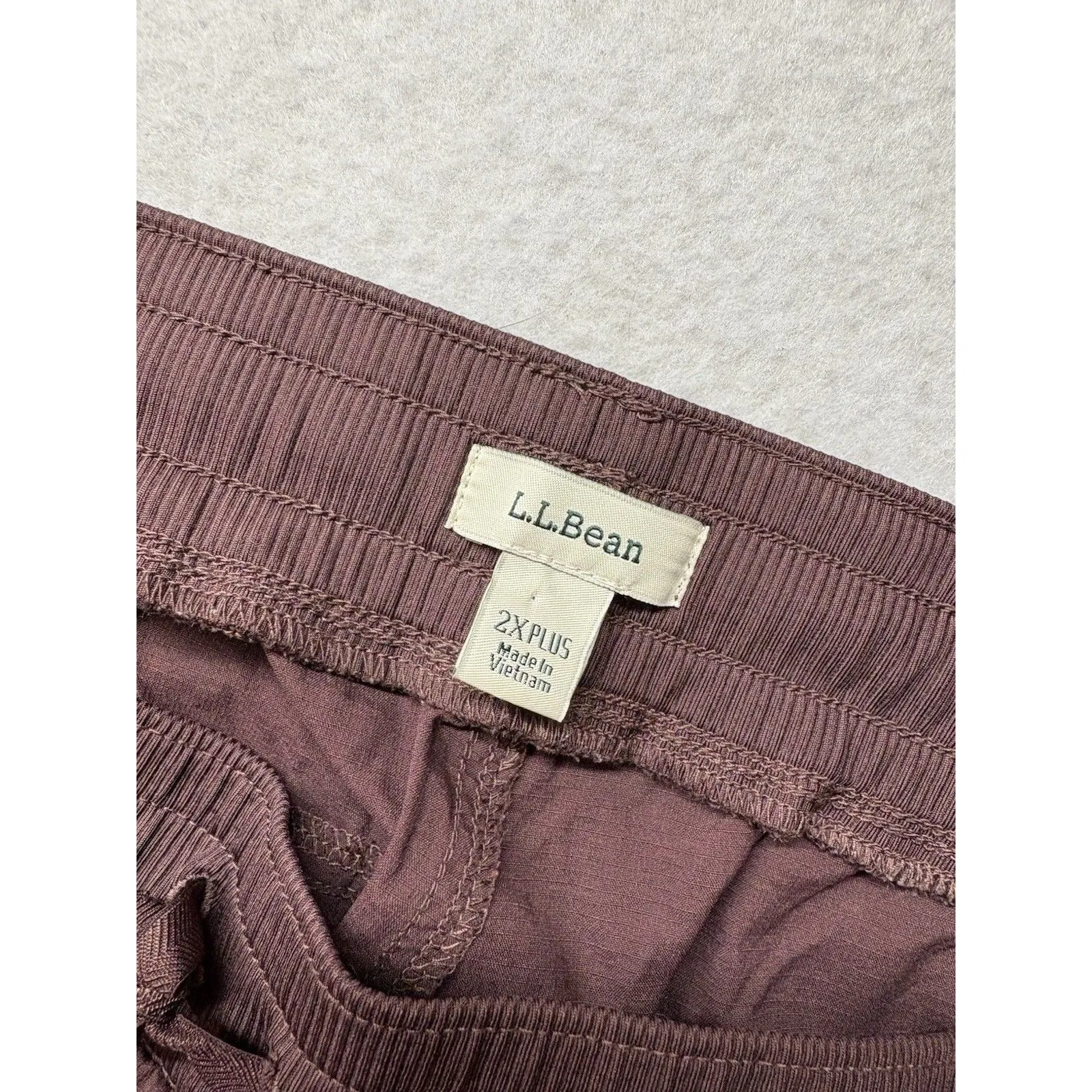 LL Bean Pants Women’s Size 2x Burgundy Vista Camp Pants Nylon Straight Outdoor Red - Image 3