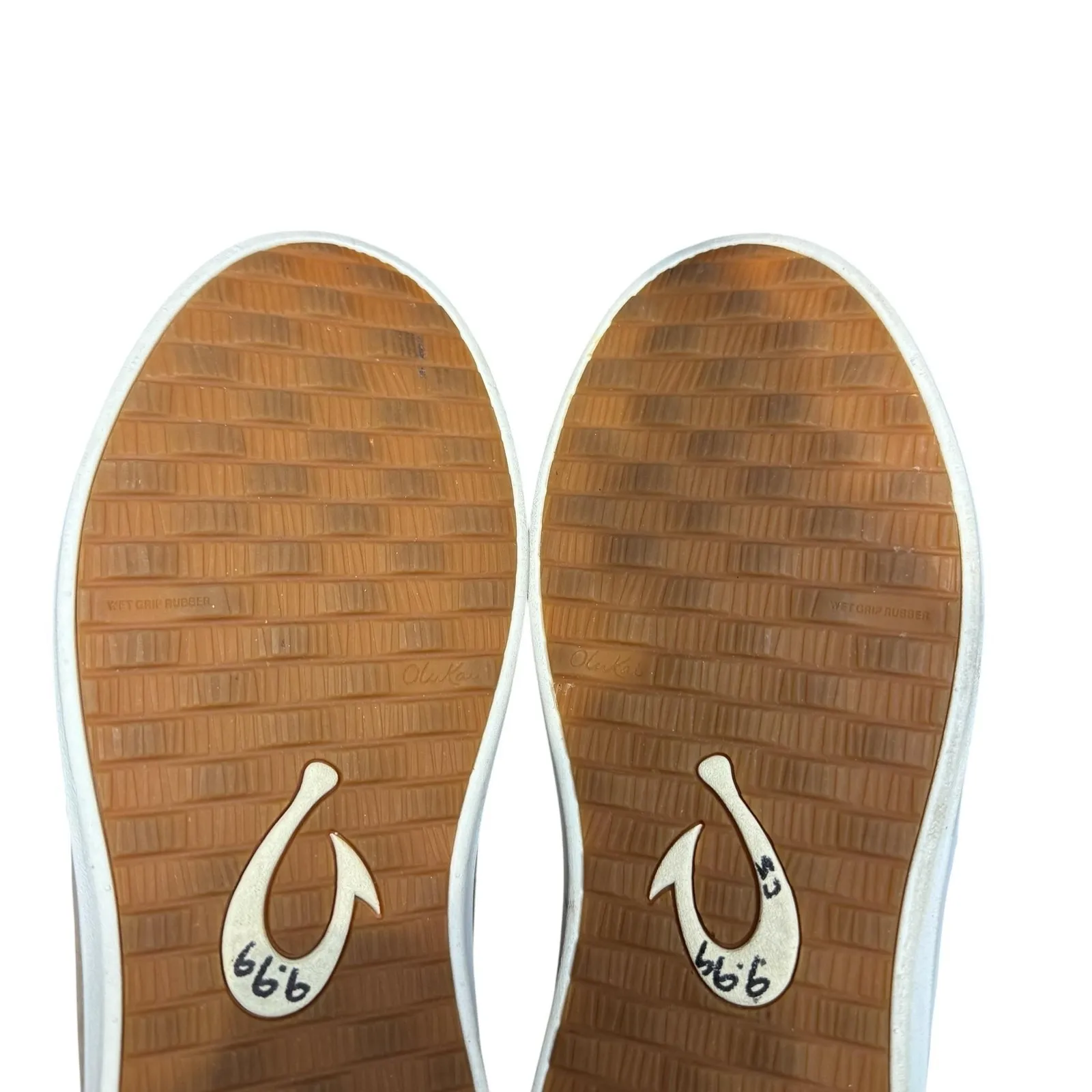 Olukai Hawaiiloa Manu Hope Shoes Womens Size 7.5 Leather Rubber‎ Slip On Boots Tan - Image 9