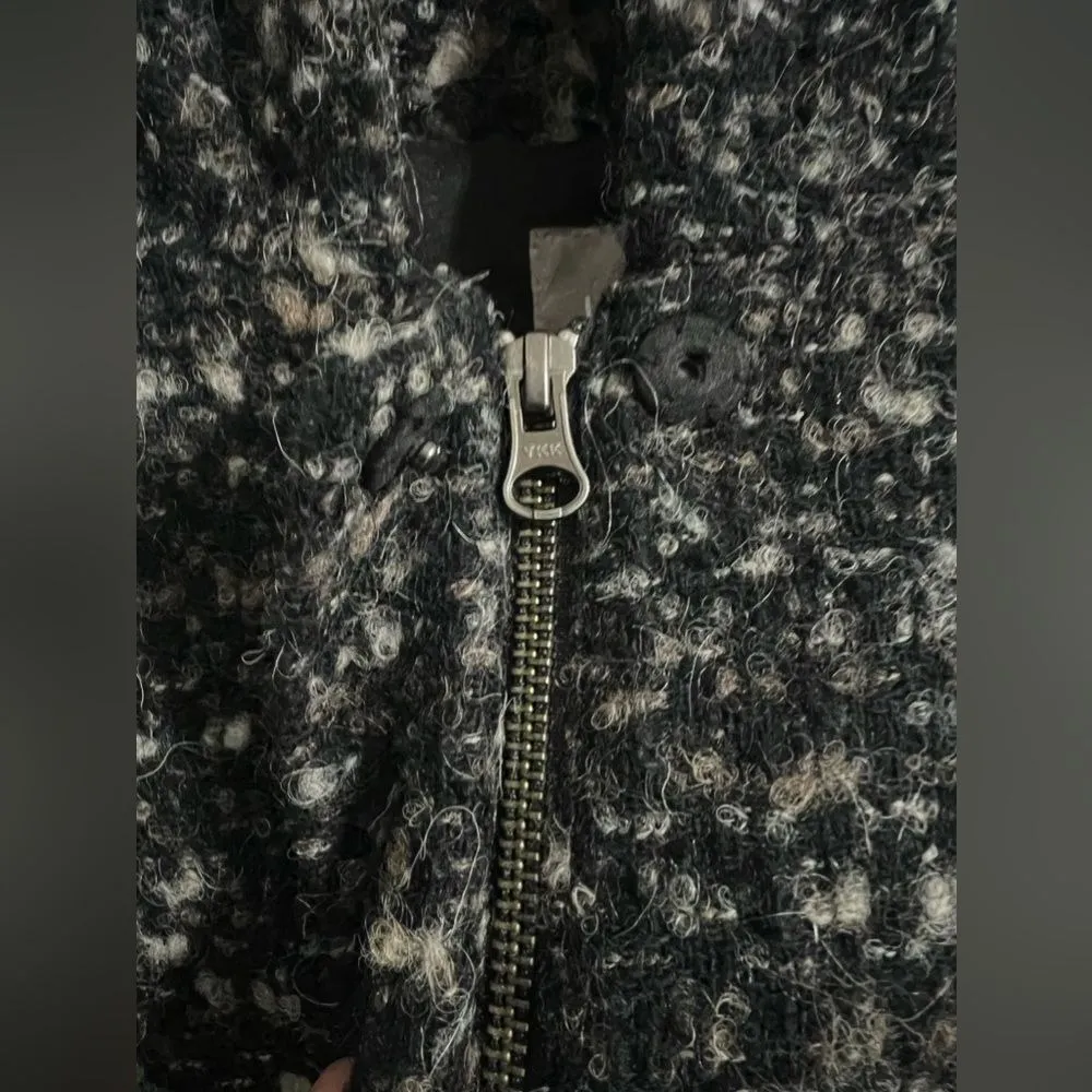 J. Jill black and brown tweed jacket Size small - Image 3