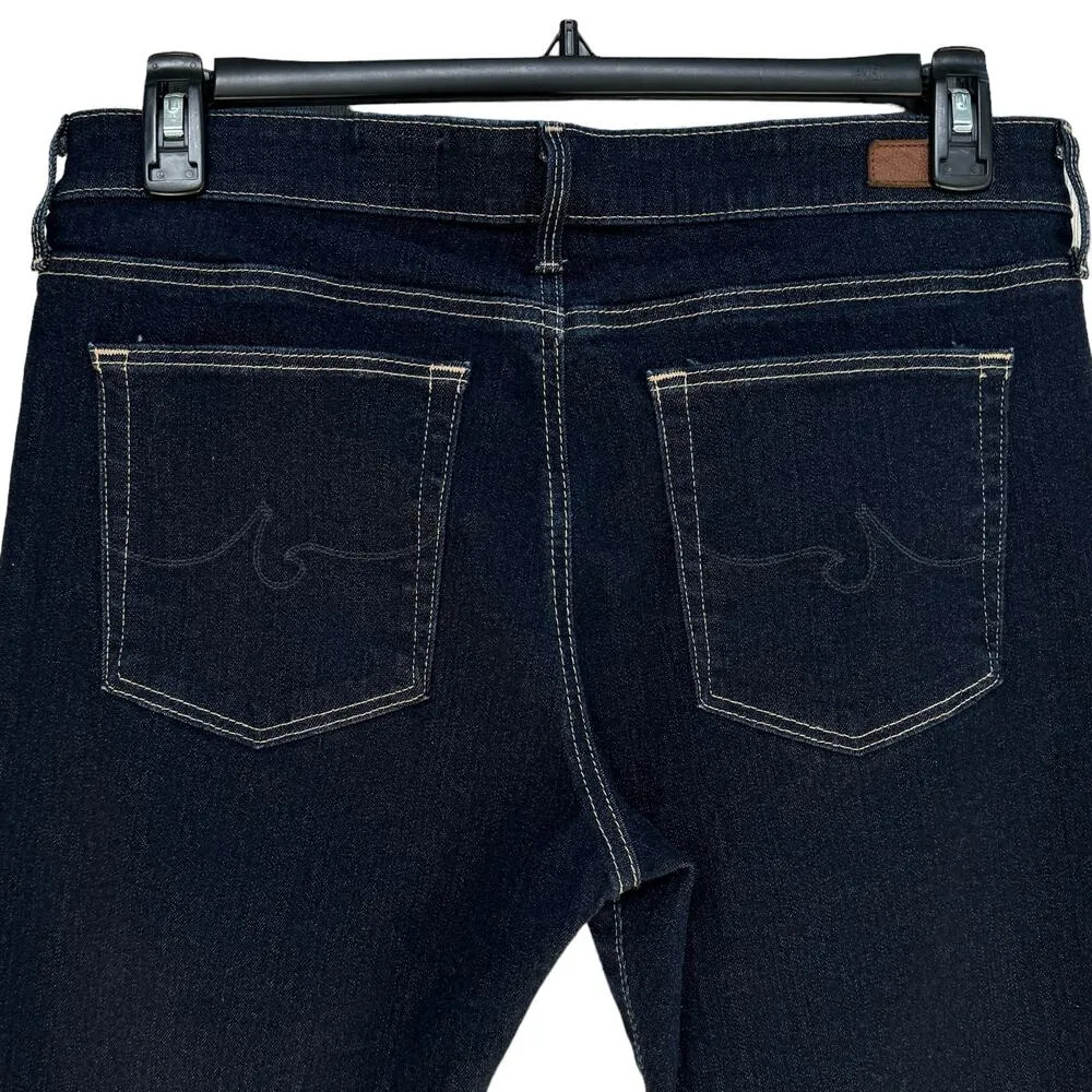 Adriano Goldschmied AG SZ 32R Farrah Skinny Ankle Jeans Stretch Dark Wash Blue - Image 6