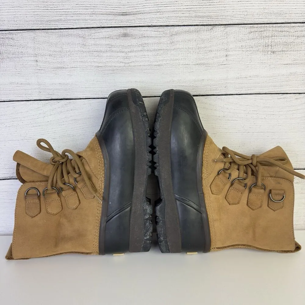 Sorel‎ Caribou Women's Size 5 Waterproof Brown Nubuck Insulated Boots NL1000-220 - Image 7