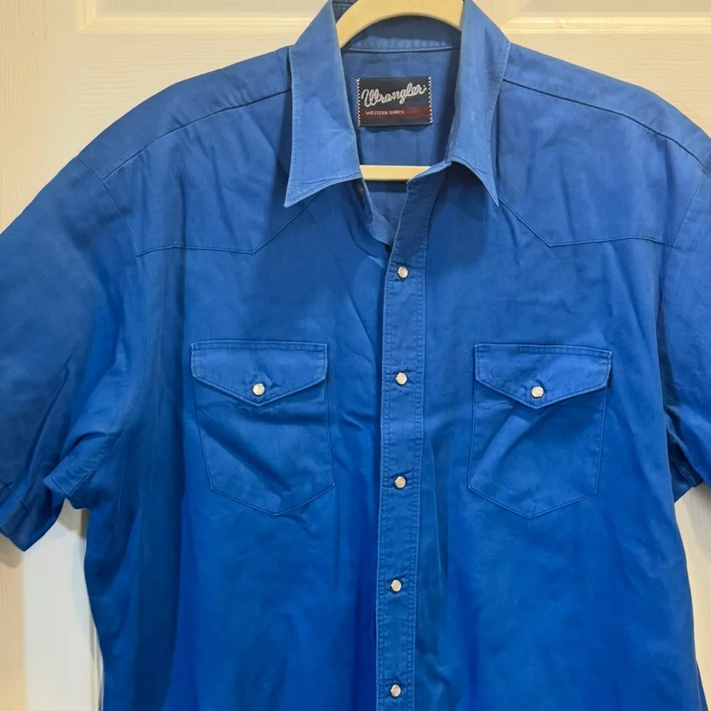 Wrangler Men's Western Shirt with Pearl Snap Buttons, Size 2XL - Image 2
