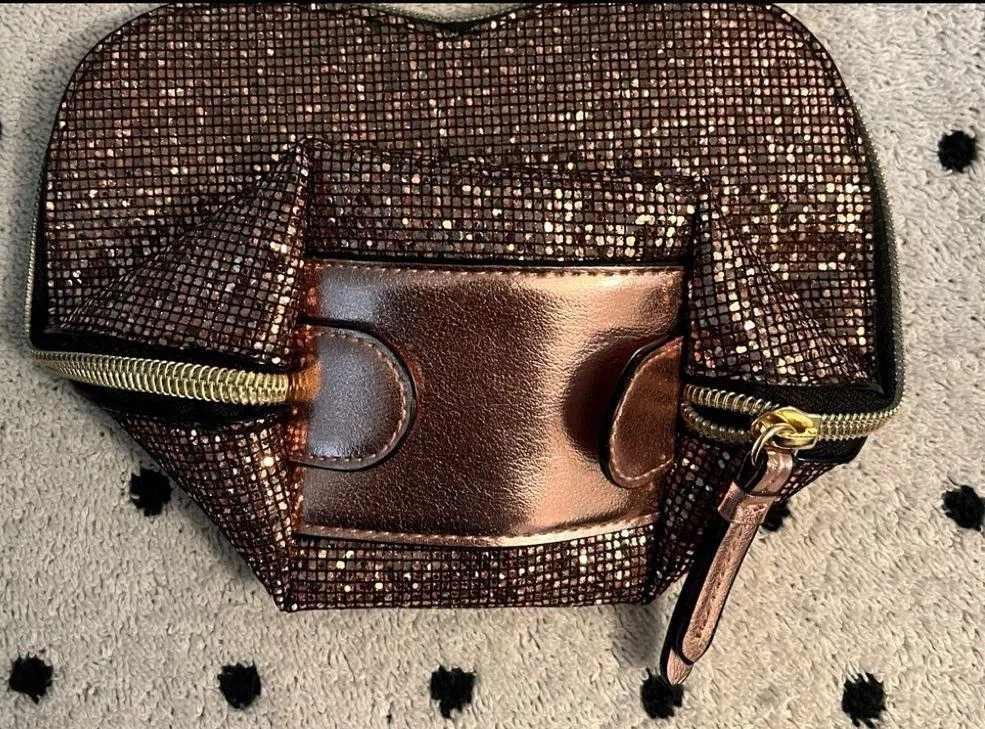 Victoria Secrets small cosmetic glitter bag. - Image 2