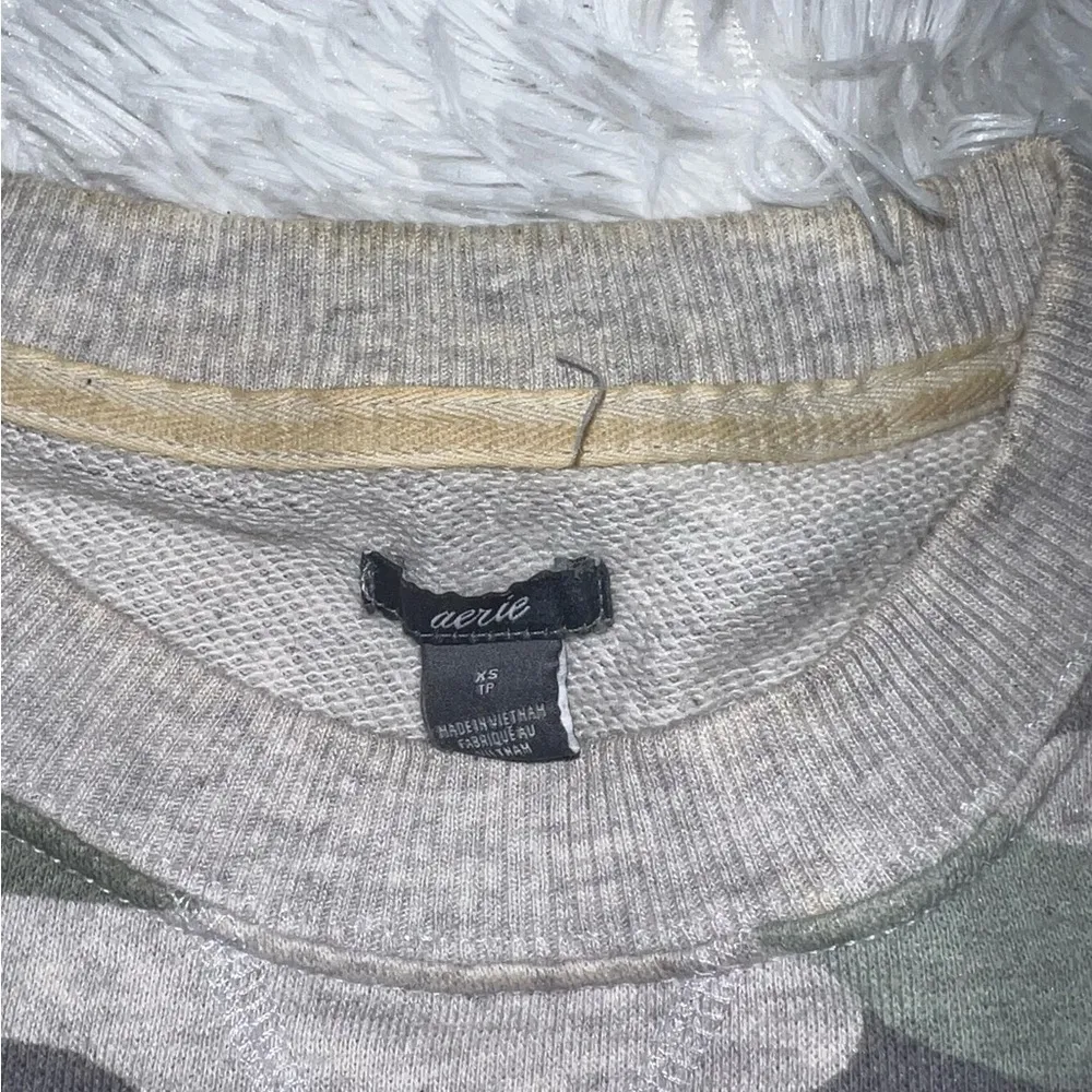 Aerie Camouflage Crewneck Sweatshirt size XS (fits oversized) - Image 3