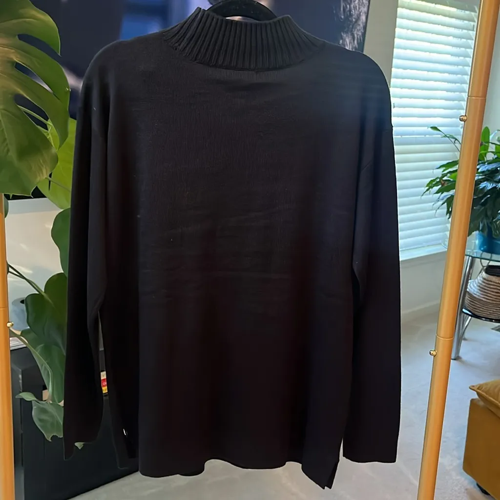 Karl Lagerfeld Black Sweater with Iconic Graphic - Image 3