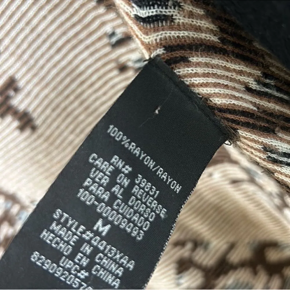 XoXo Animal Print Waterfall Cardigan(Size Medium) - Image 3