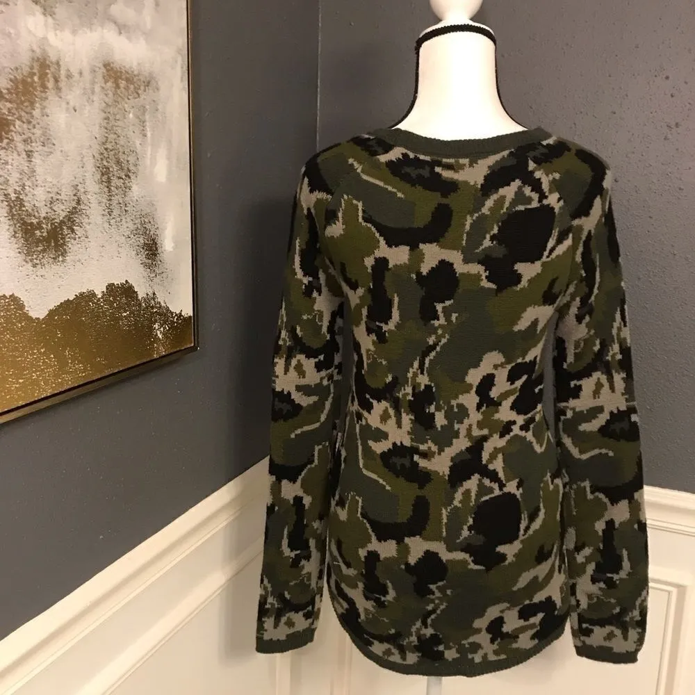 ⭐️HOST PICK Belle du Jour embellished camo sweater - Image 2