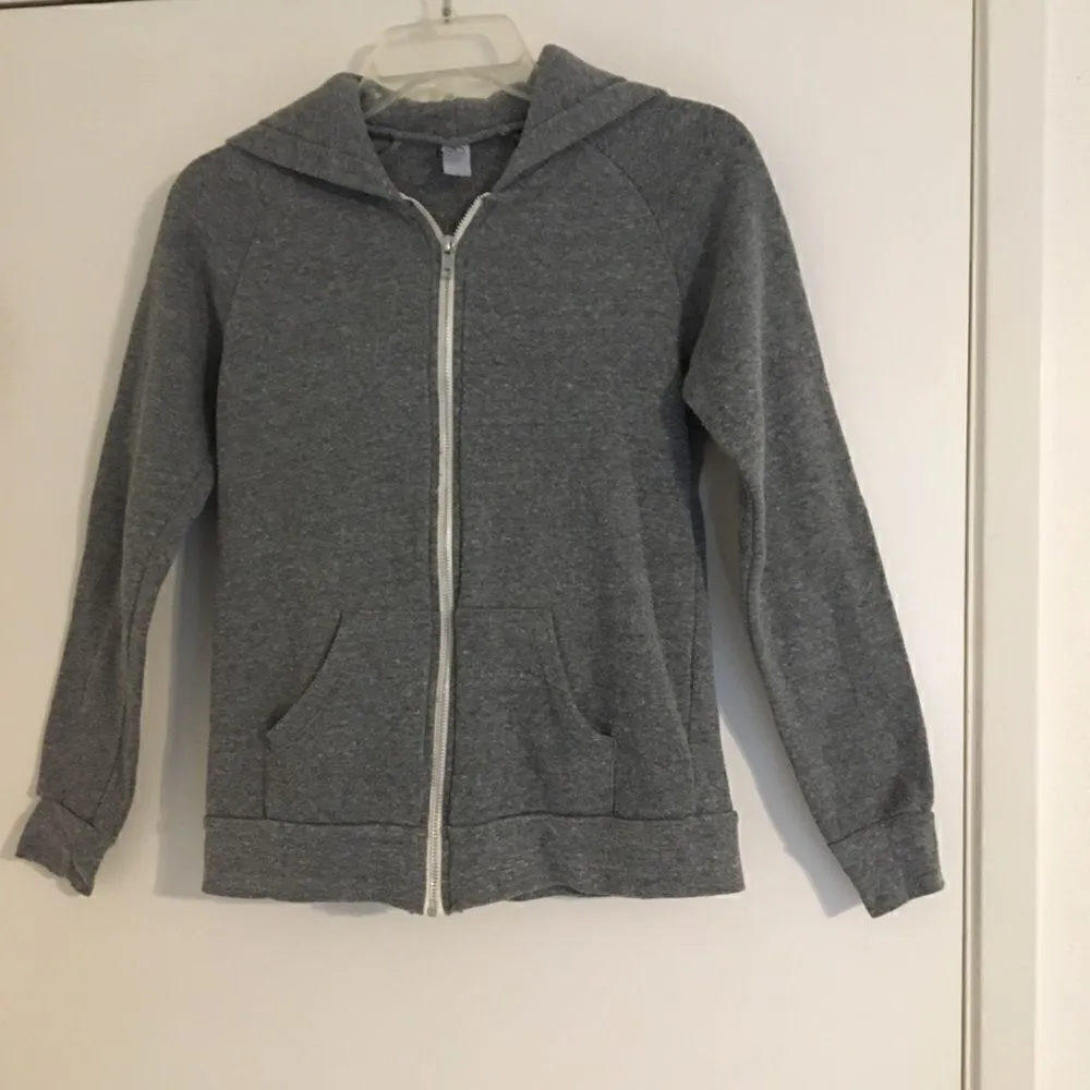 Alternative Earth gray eco-zip up hoodie S - Image 2