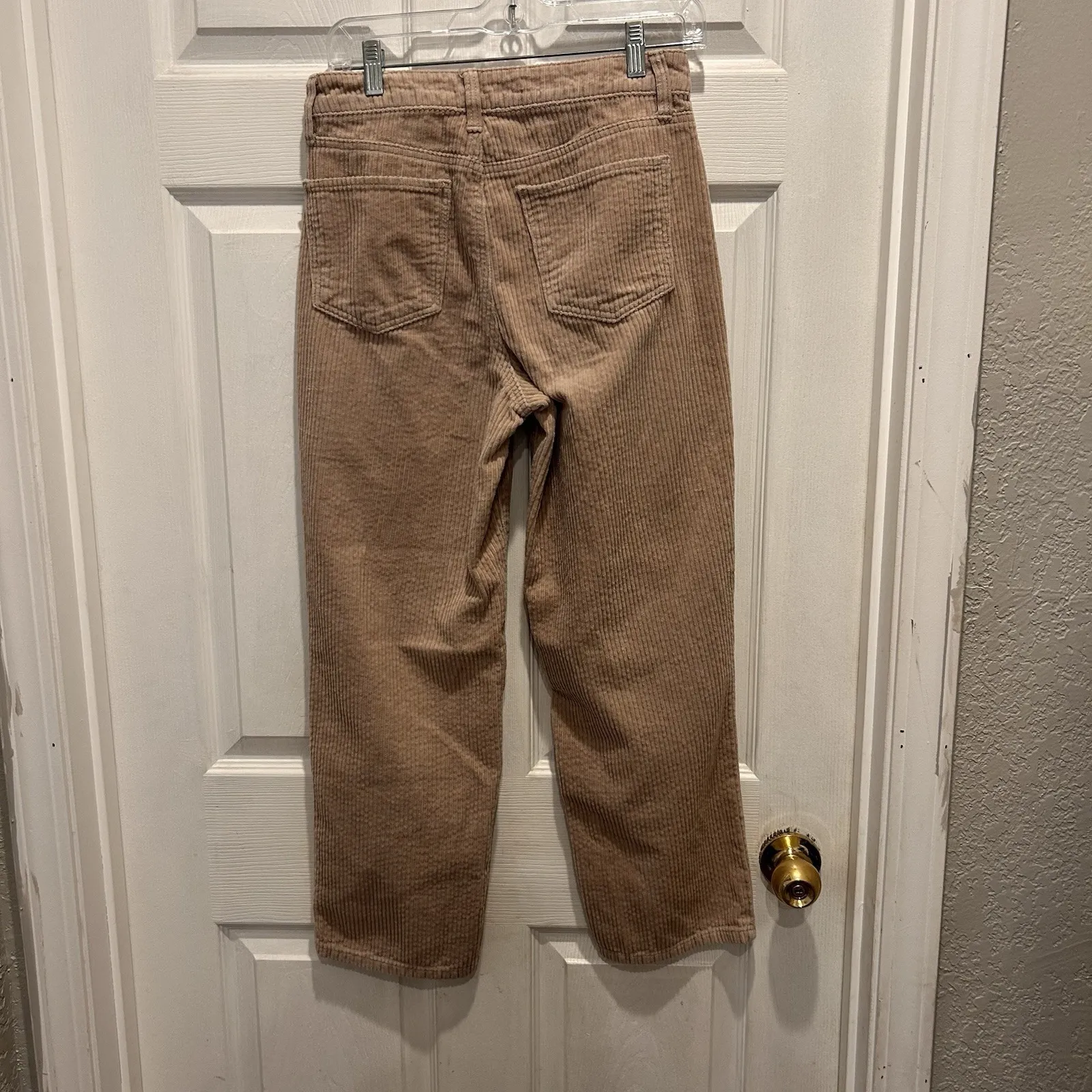 SO Brand High Rise Straight Corduroy Pants Brown Women's Size 7 28 Cotton Boho - Image 6