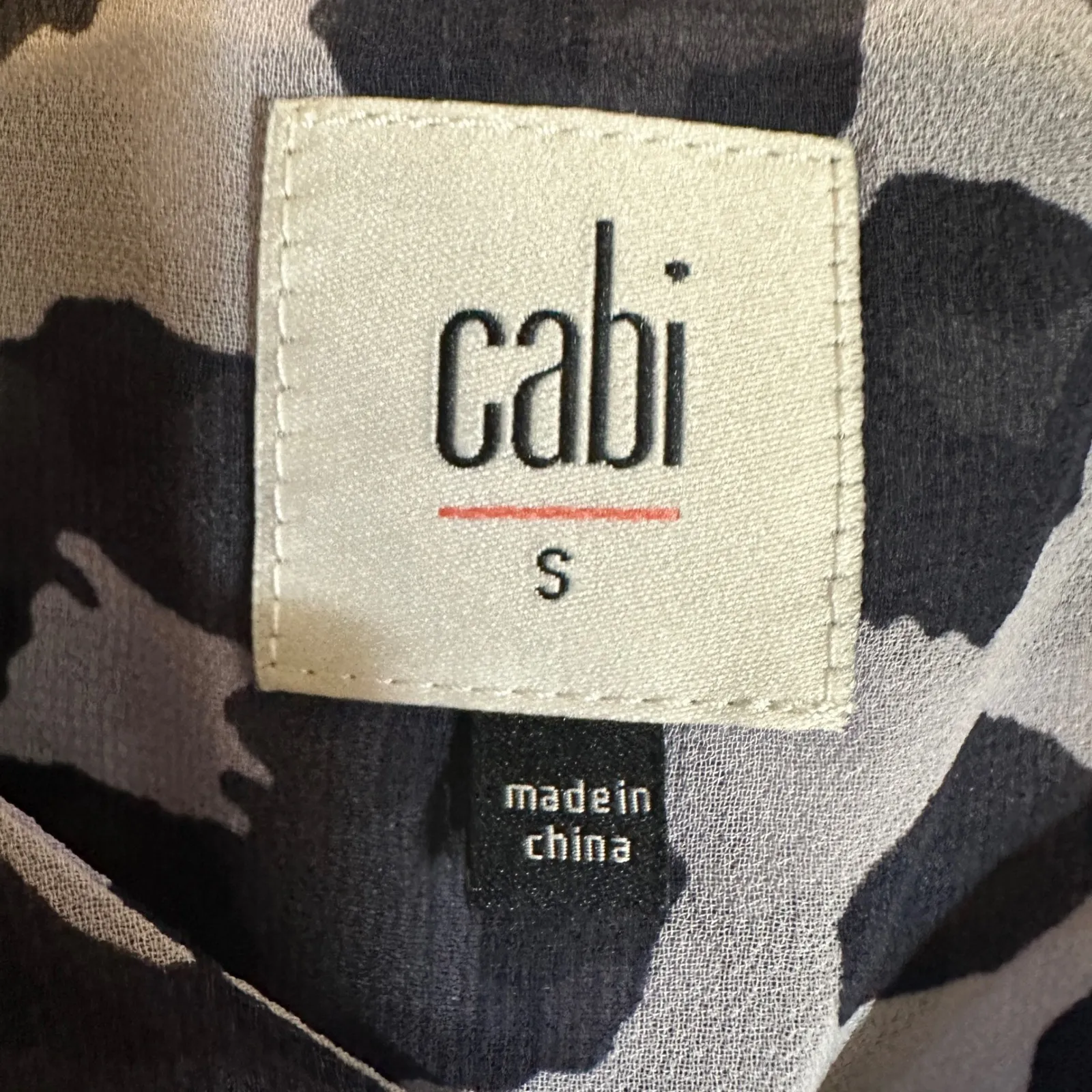 Cabi Sleeveless Small Leopard Print Lilac Purple Gray VNeck Peplum Tank Top - Image 10