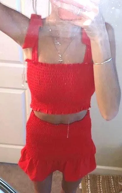 Showpo Two Piece Red Set - Image 2